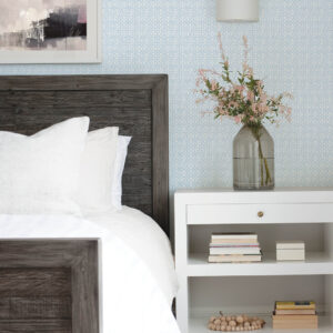 Jellia Blue Petal Geometric Wallpaper