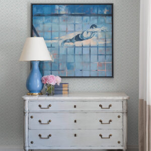 Hugson Teal Quilted Damask Wallpaper