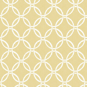 Quelala Yellow Ring Ogee Wallpaper