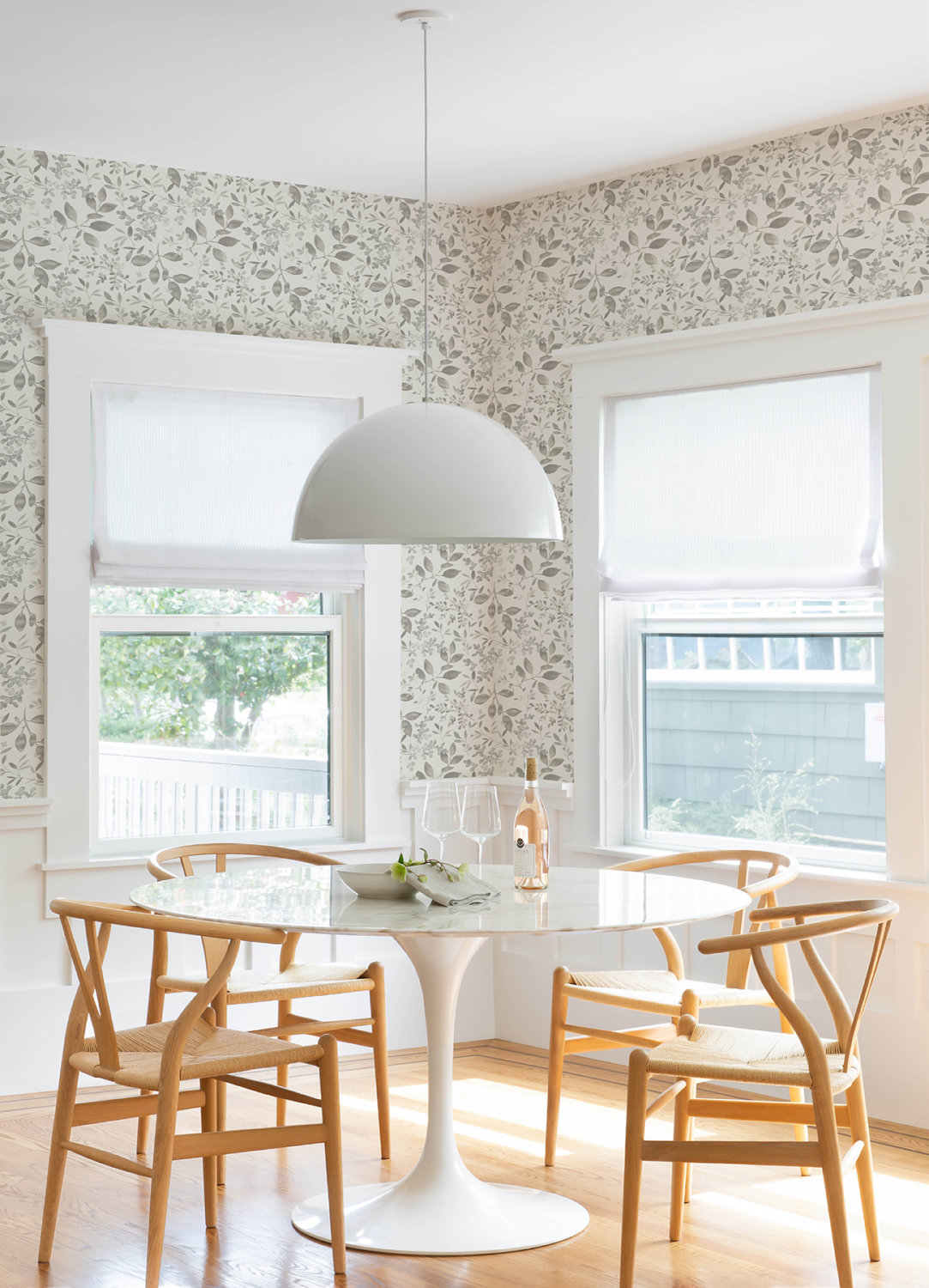 Tinker Grey Woodland Botanical Wallpaper