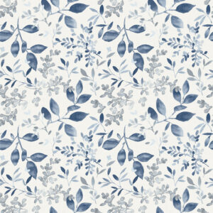 Tinker Navy Woodland Botanical Wallpaper