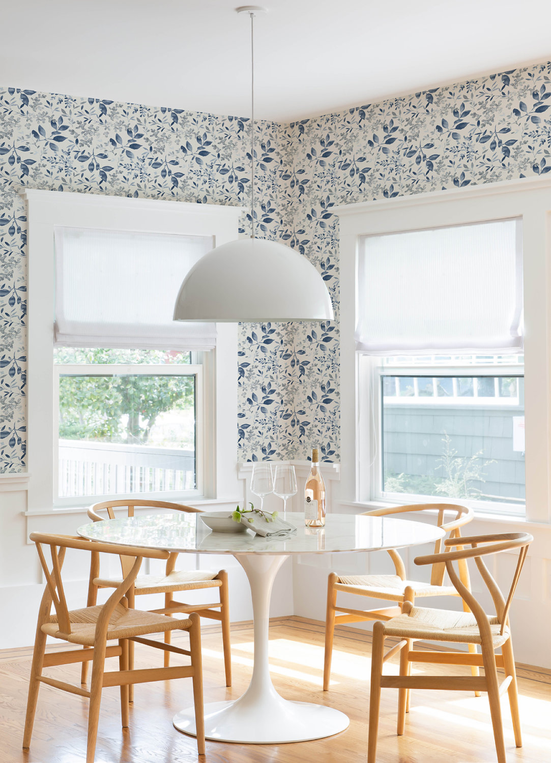 Tinker Navy Woodland Botanical Wallpaper