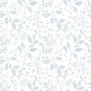 Tinker Light Blue Woodland Botanical Wallpaper