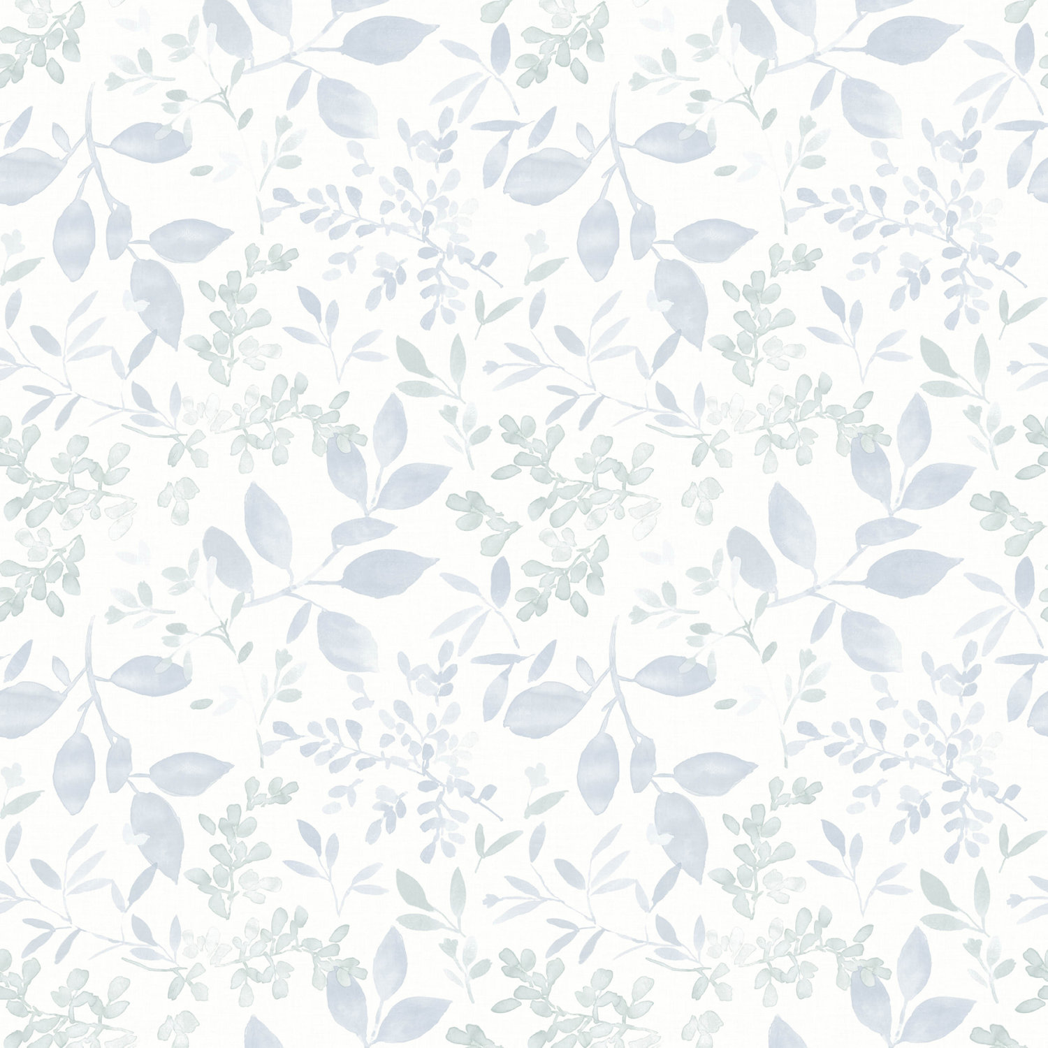 Tinker Light Blue Woodland Botanical Wallpaper