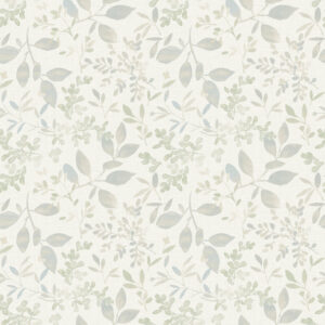 Tinker Teal Woodland Botanical Wallpaper