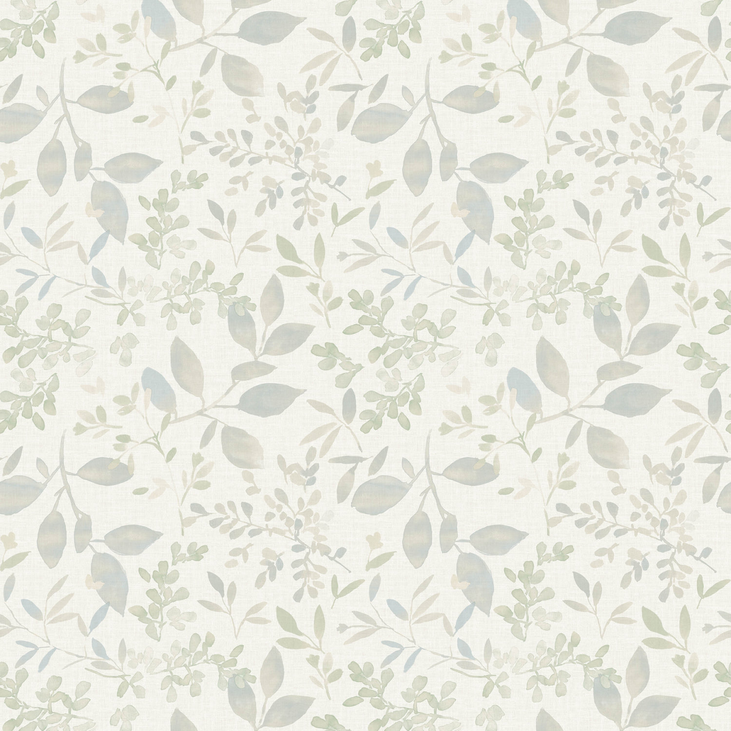 Tinker Teal Woodland Botanical Wallpaper