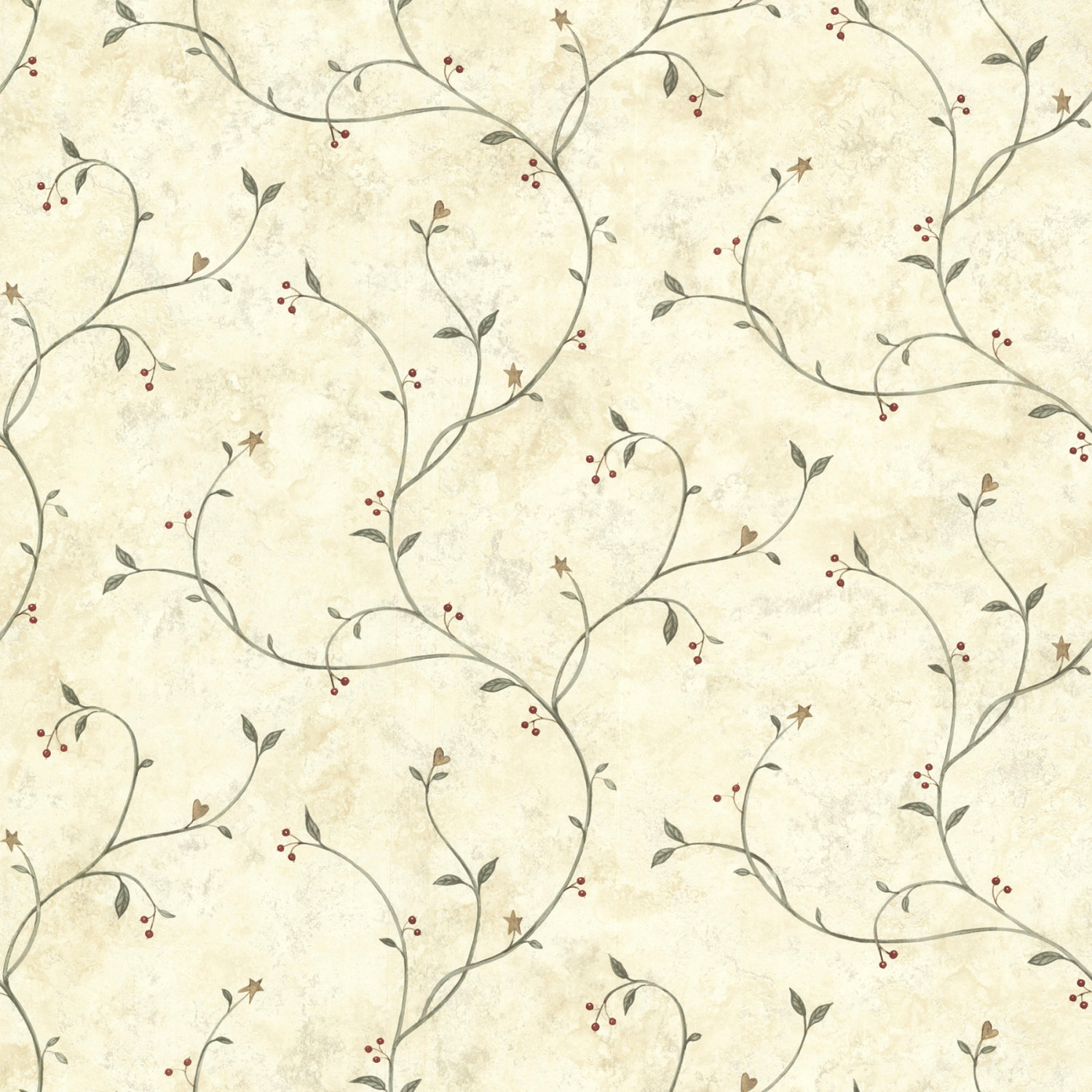 Kurt Beige Tin Star Trail Wallpaper