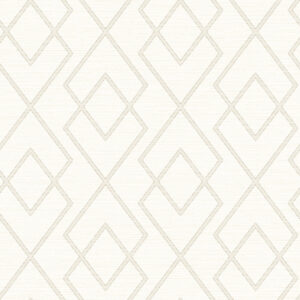 Blaze Taupe Trellis Wallpaper