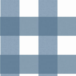 Amos Navy Gingham Wallpaper