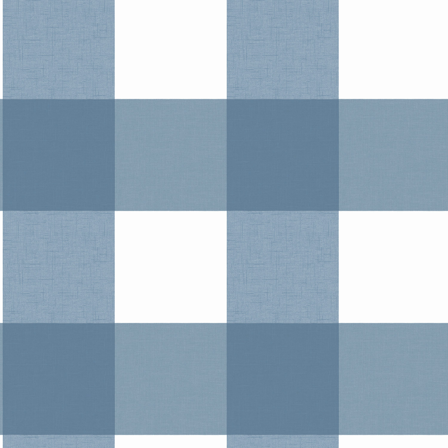 Amos Navy Gingham Wallpaper