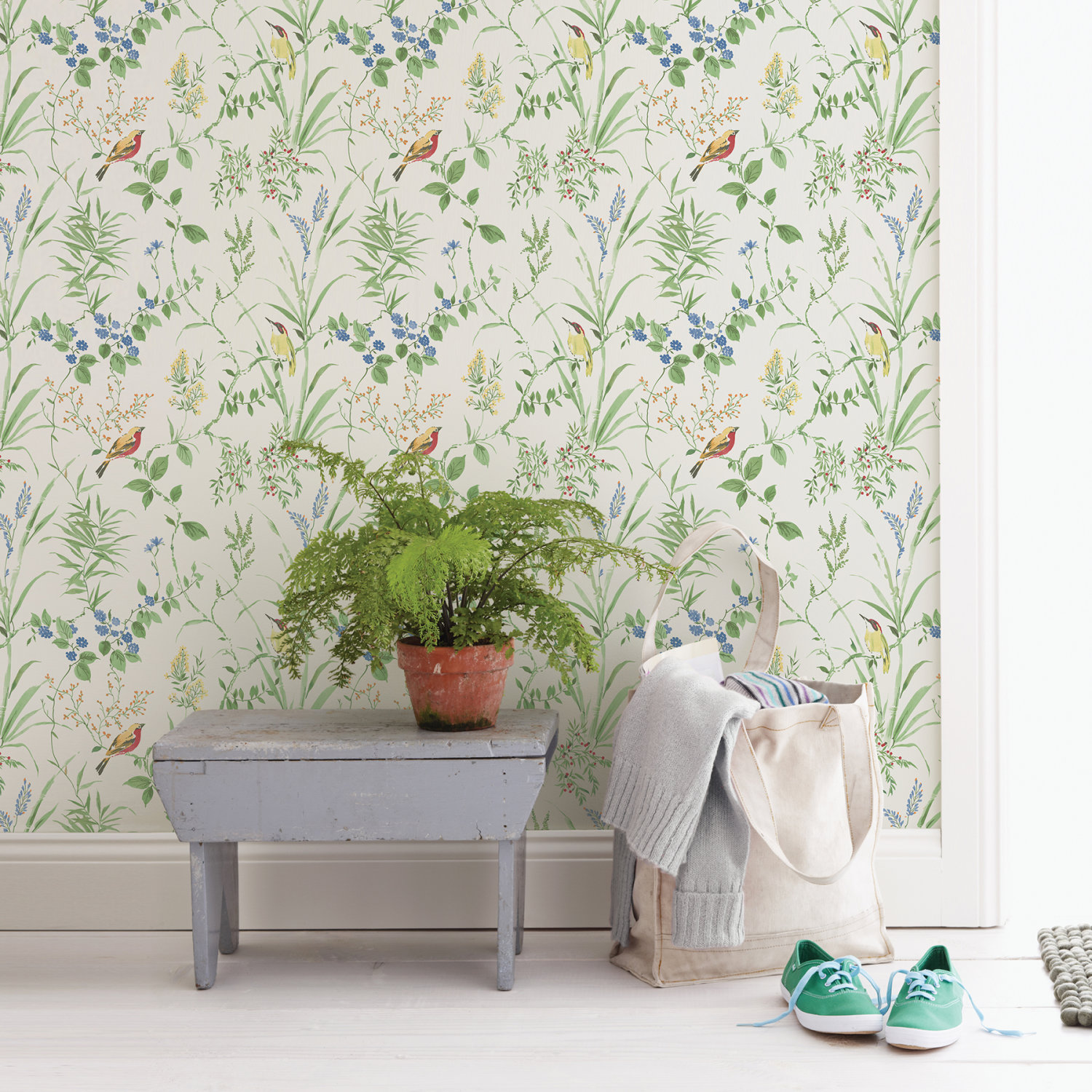 Imperial Garden Multicolour Botanical Wallpaper