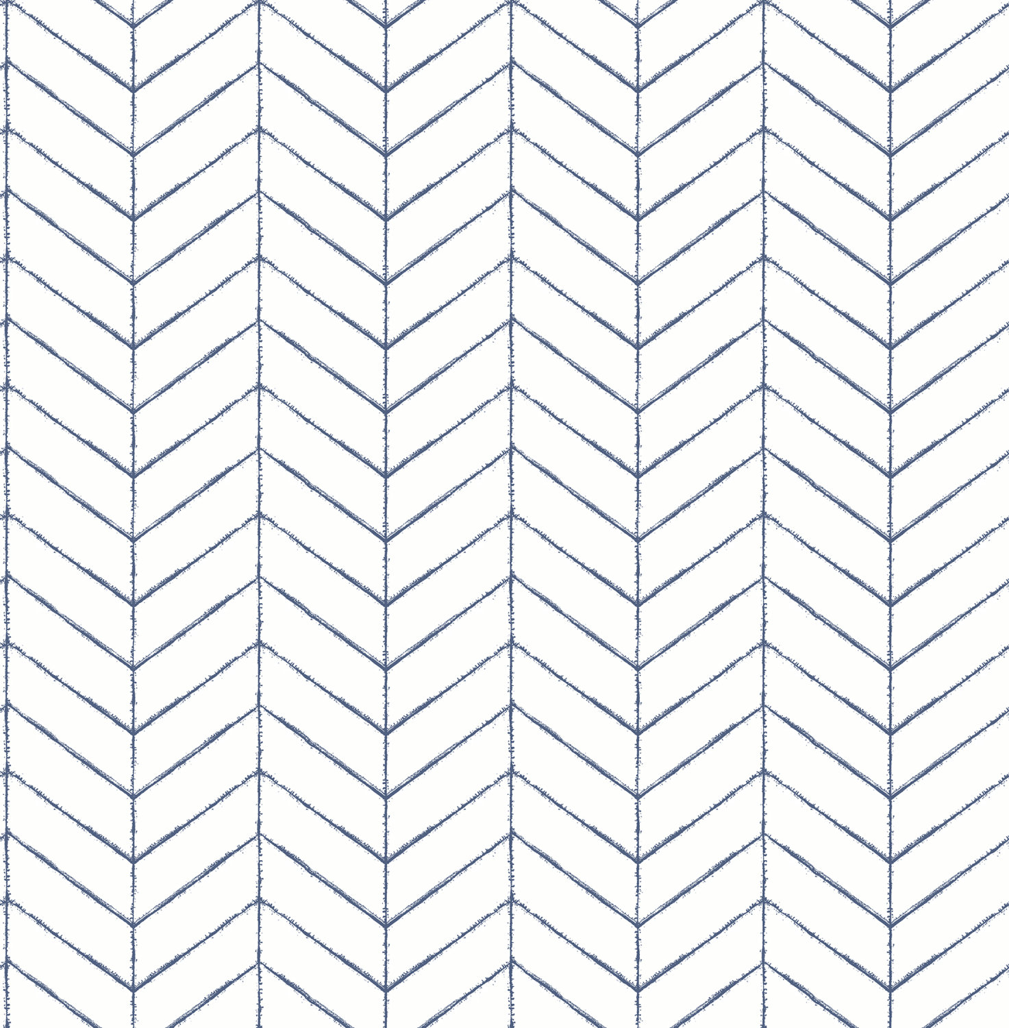 Bison Blue Herringbone Wallpaper