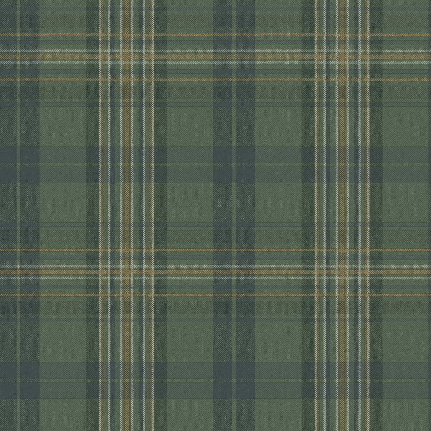 Austin Green Plaid Wallpaper