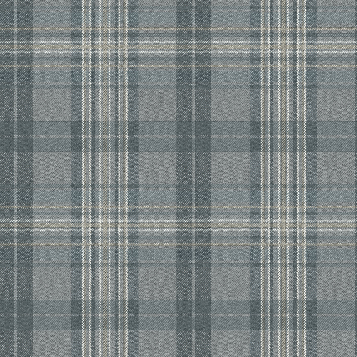 Austin Slate Plaid Wallpaper