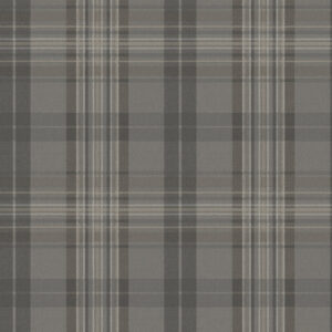 Austin Charcoal Plaid Wallpaper