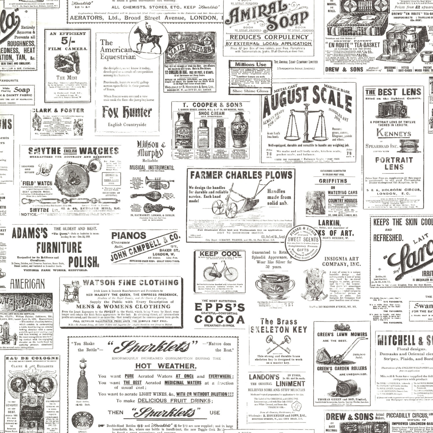 Adamstown Ivory Newspaper Classifieds Wallpaper