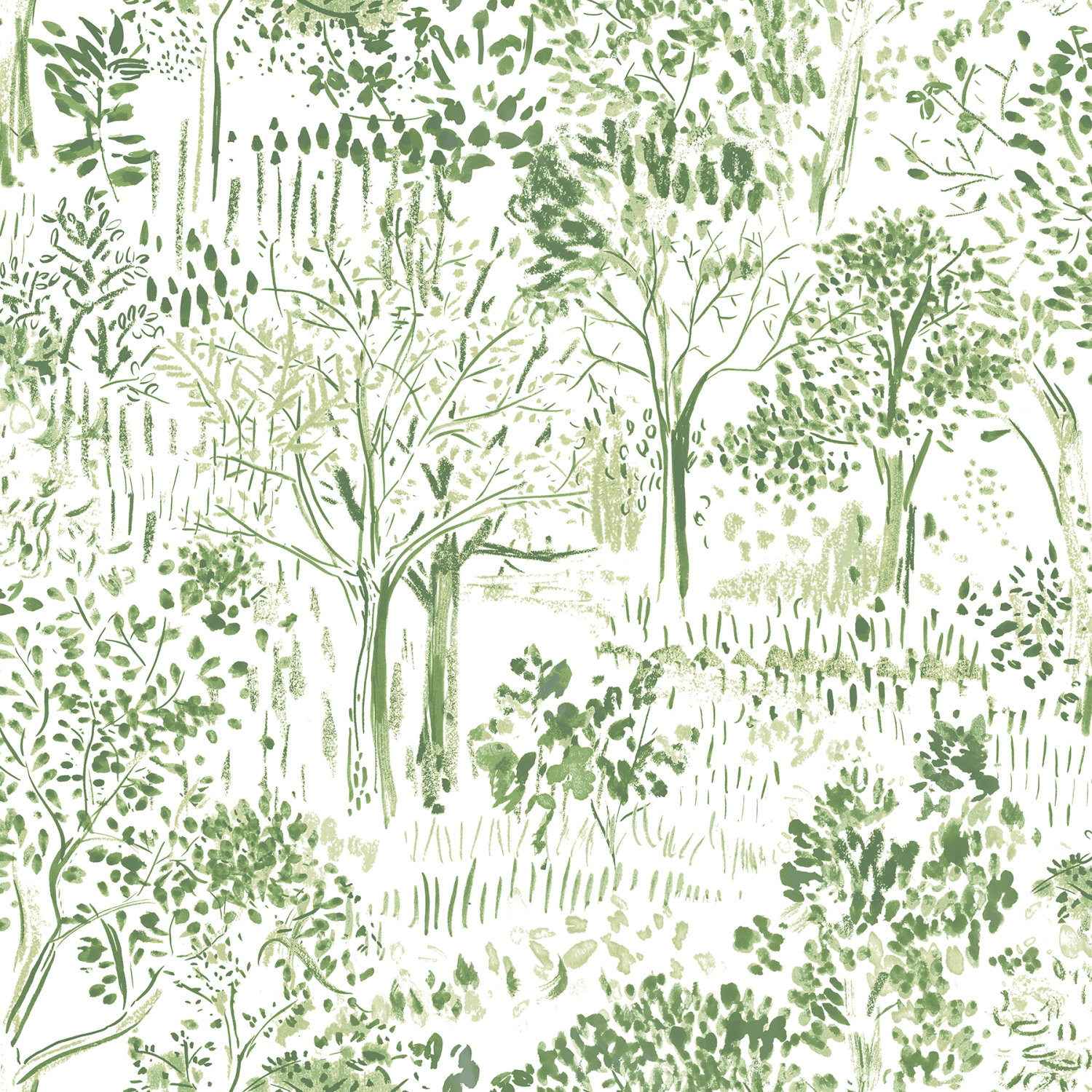 Walden Green Forest Wallpaper