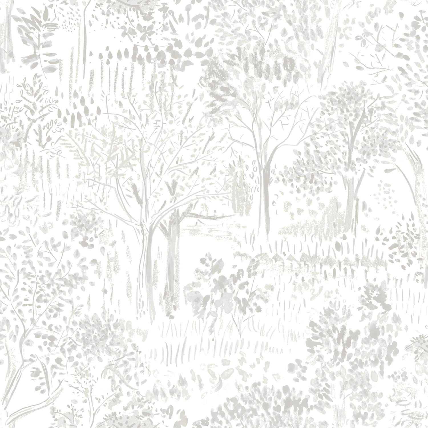 Walden Grey Forest Wallpaper