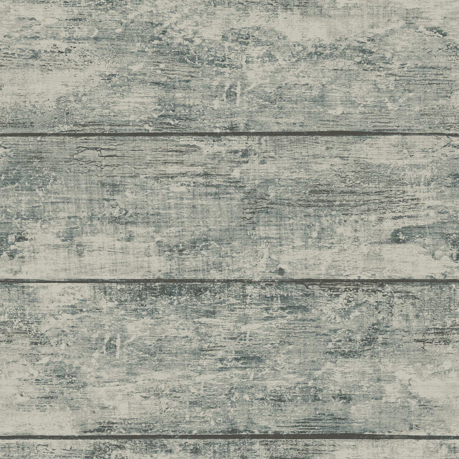 Cabin Teal Wood Planks Wallpaper