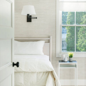 Solitude White Distressed Texture Wallpaper
