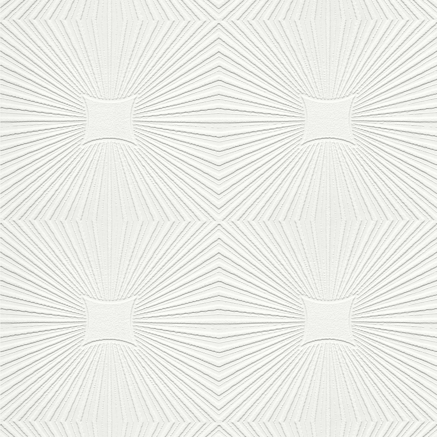 Silvie White Tin Burst Paintable Wallpaper