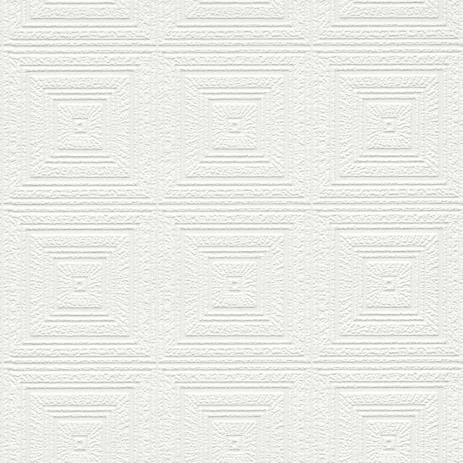 Wright White Tin Paintable Wallpaper