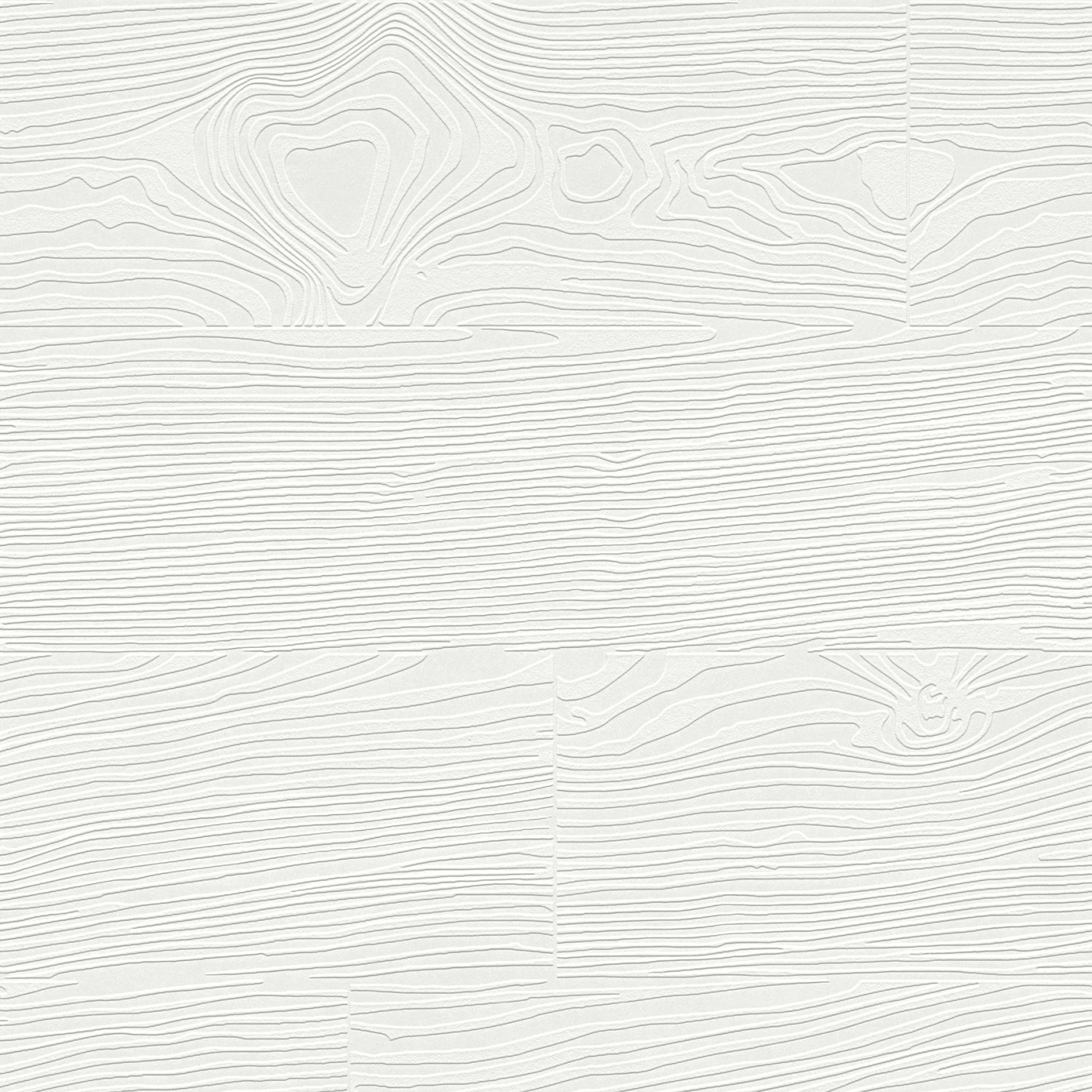 Wade White Planks Paintable Wallpaper