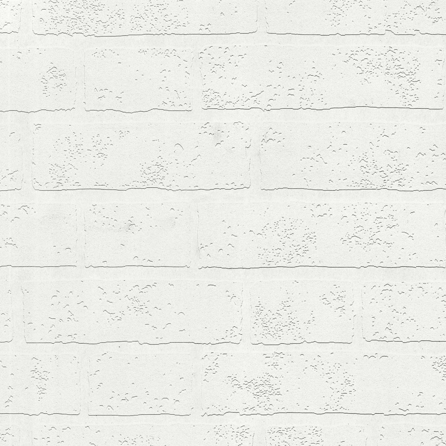Bridgers White Exposed Brick Wall Paintable Wallpaper