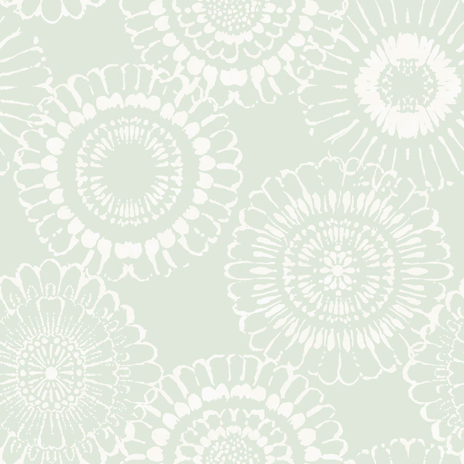 Sonnet Sage Floral Wallpaper