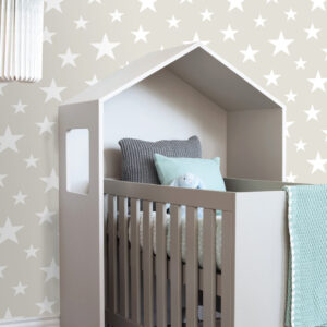 Amira Taupe Stars Wallpaper