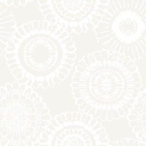 Sonnet Platinum Floral Wallpaper
