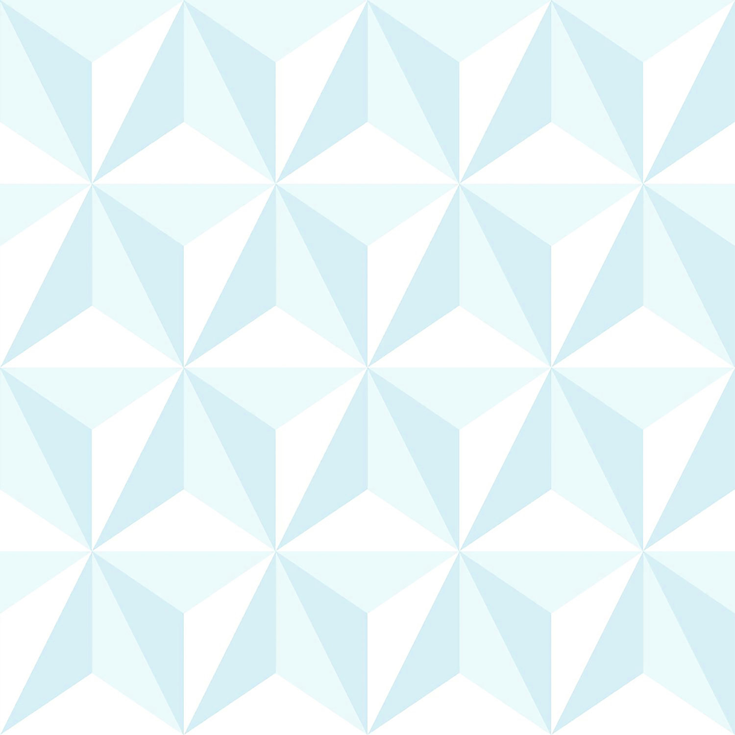 Adella Sky Blue Geometric Wallpaper