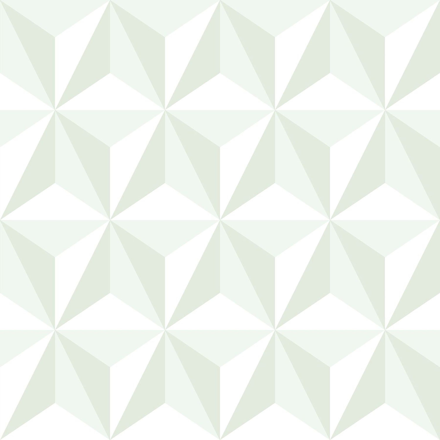 Adella Sage Geometric Wallpaper