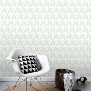 Adella Sage Geometric Wallpaper