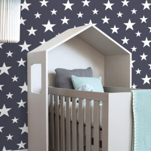 Amira Navy Stars Wallpaper