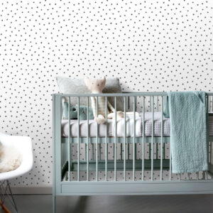 Pixie Black Dots Wallpaper