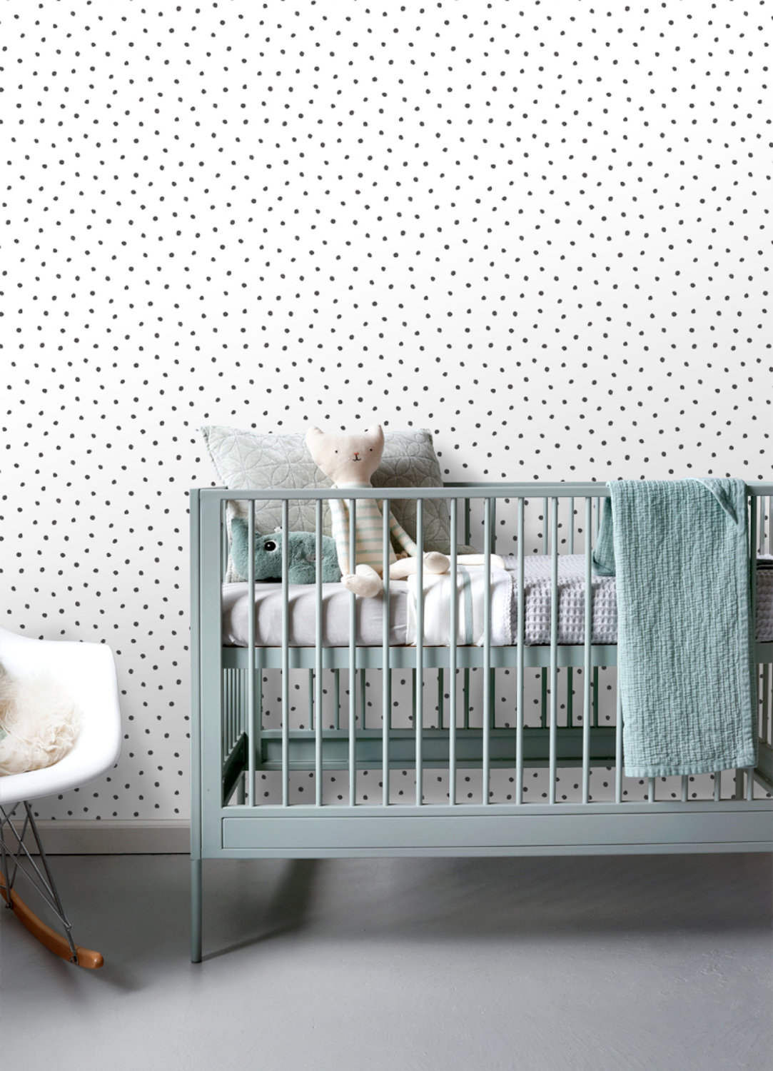 Pixie Black Dots Wallpaper