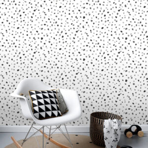 Ona Charcoal Terrazzo Wallpaper