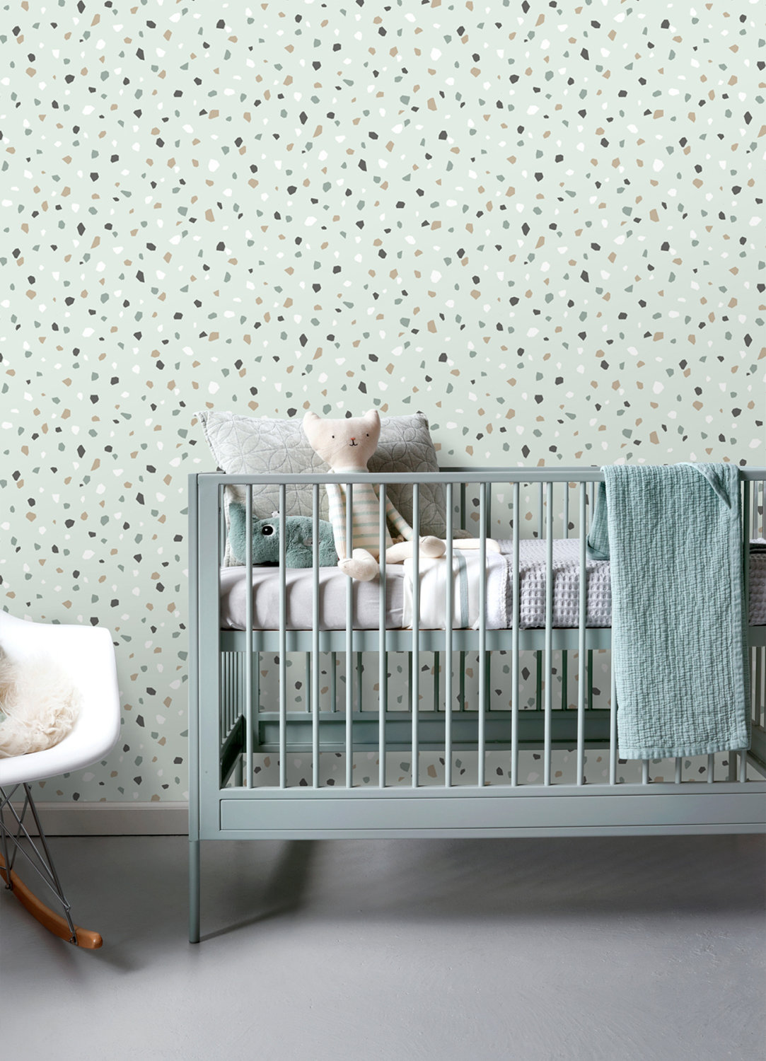 Ona Mint Terrazzo Wallpaper