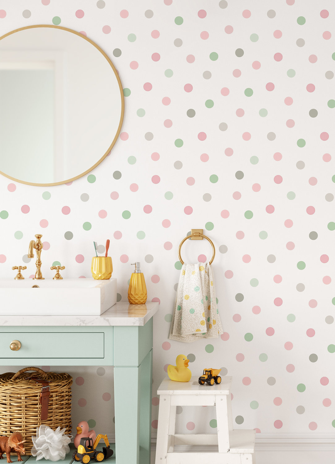 Jubilee Pink Dots Wallpaper