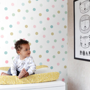 Jubilee Multicolour Dots Wallpaper