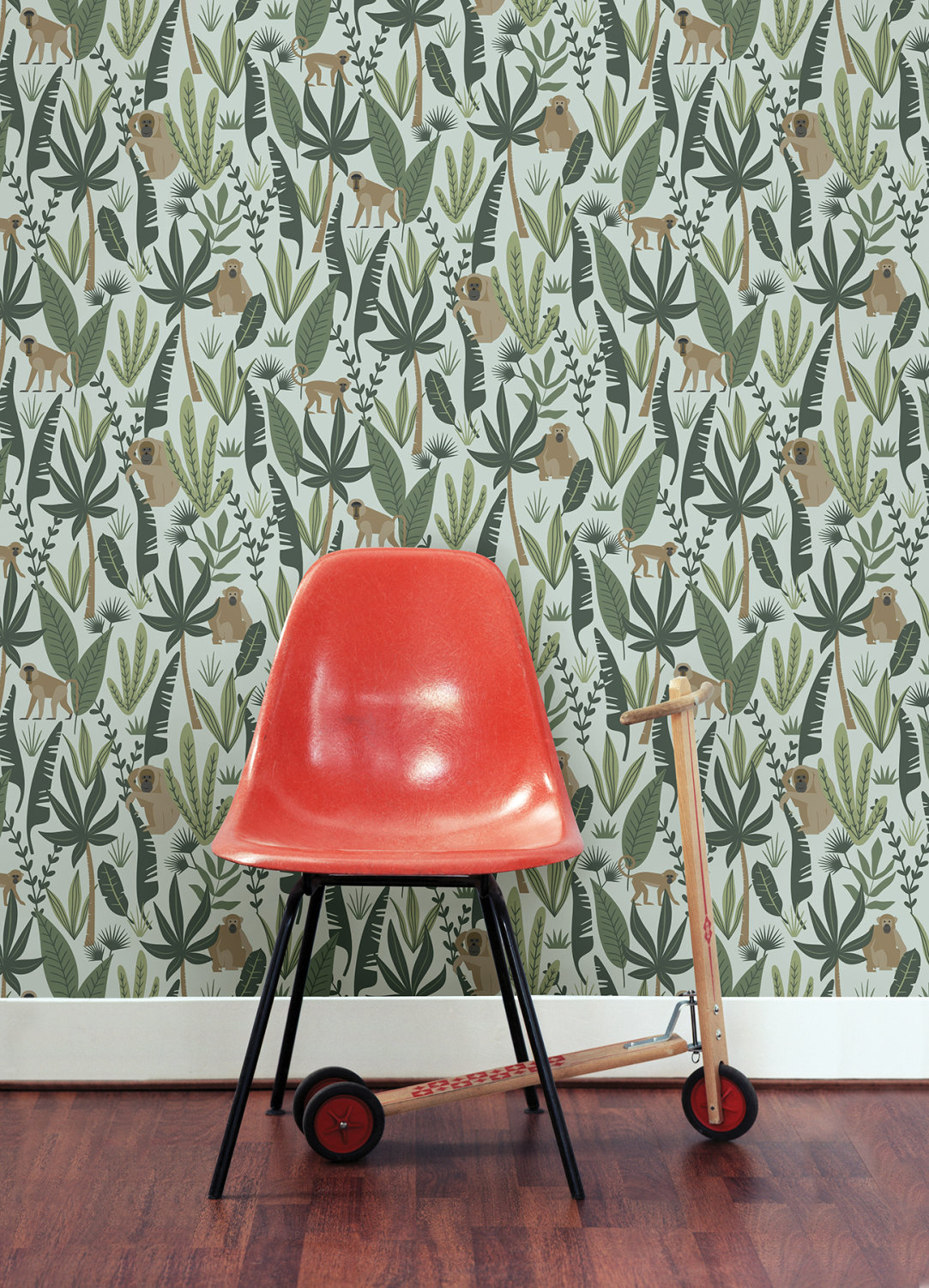 Kiki Green Monkeys Wallpaper