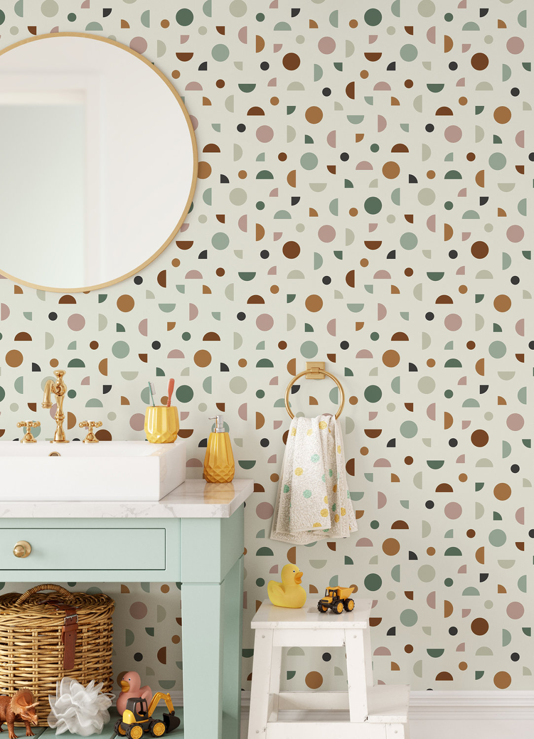 Marilee Multicolour Circles Wallpaper