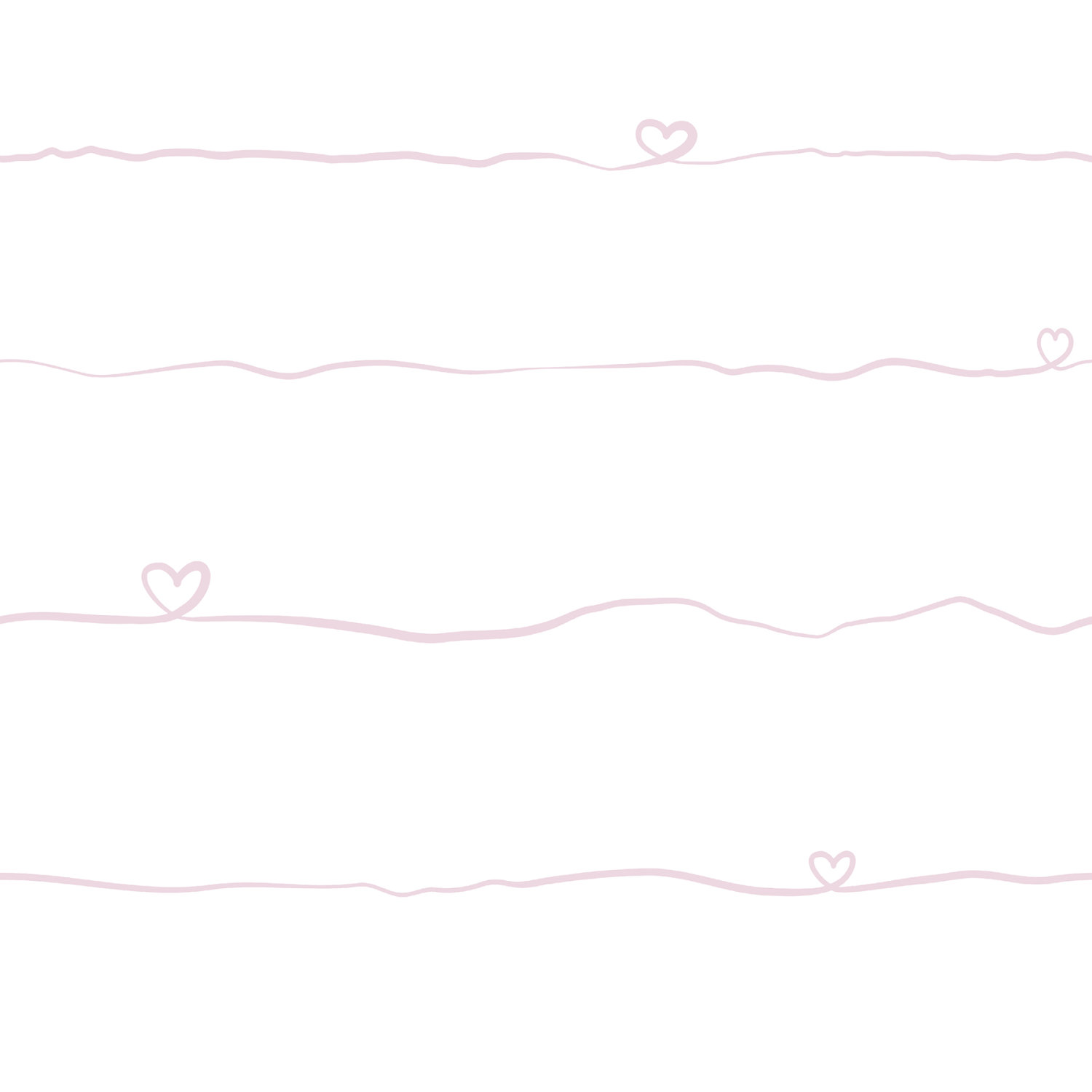 Love & Hearts Pink Script Wallpaper