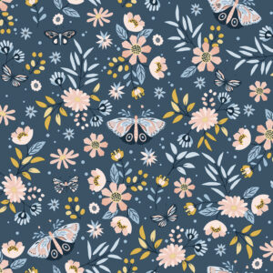 Zev Blue Butterfly Wallpaper