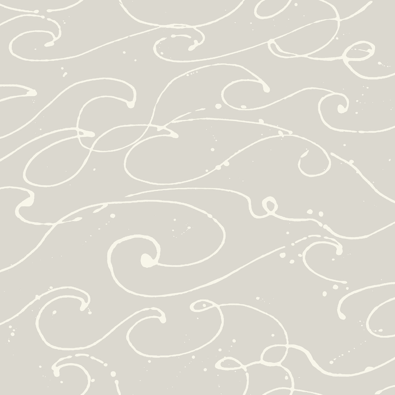 Kuroshio Taupe Ocean Wave Wallpaper