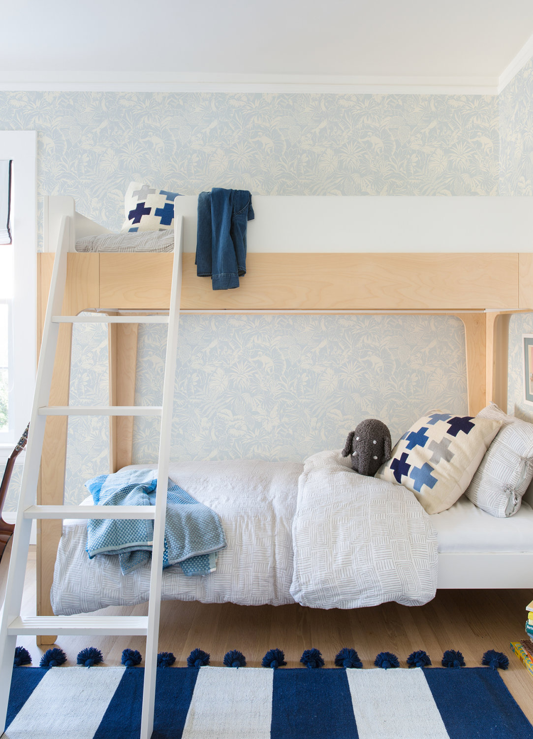 Corcovado Light Blue Jungle Jamboree Wallpaper