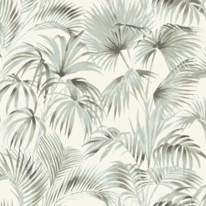 Manaus Aqua Palm Frond Wallpaper