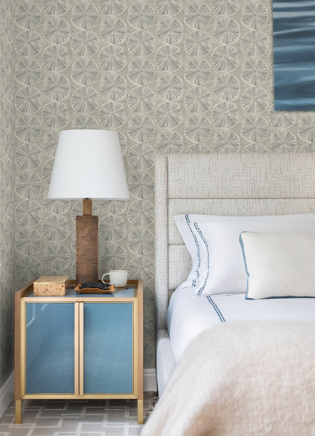 Sea Biscuit Grey Sand Dollar Wallpaper