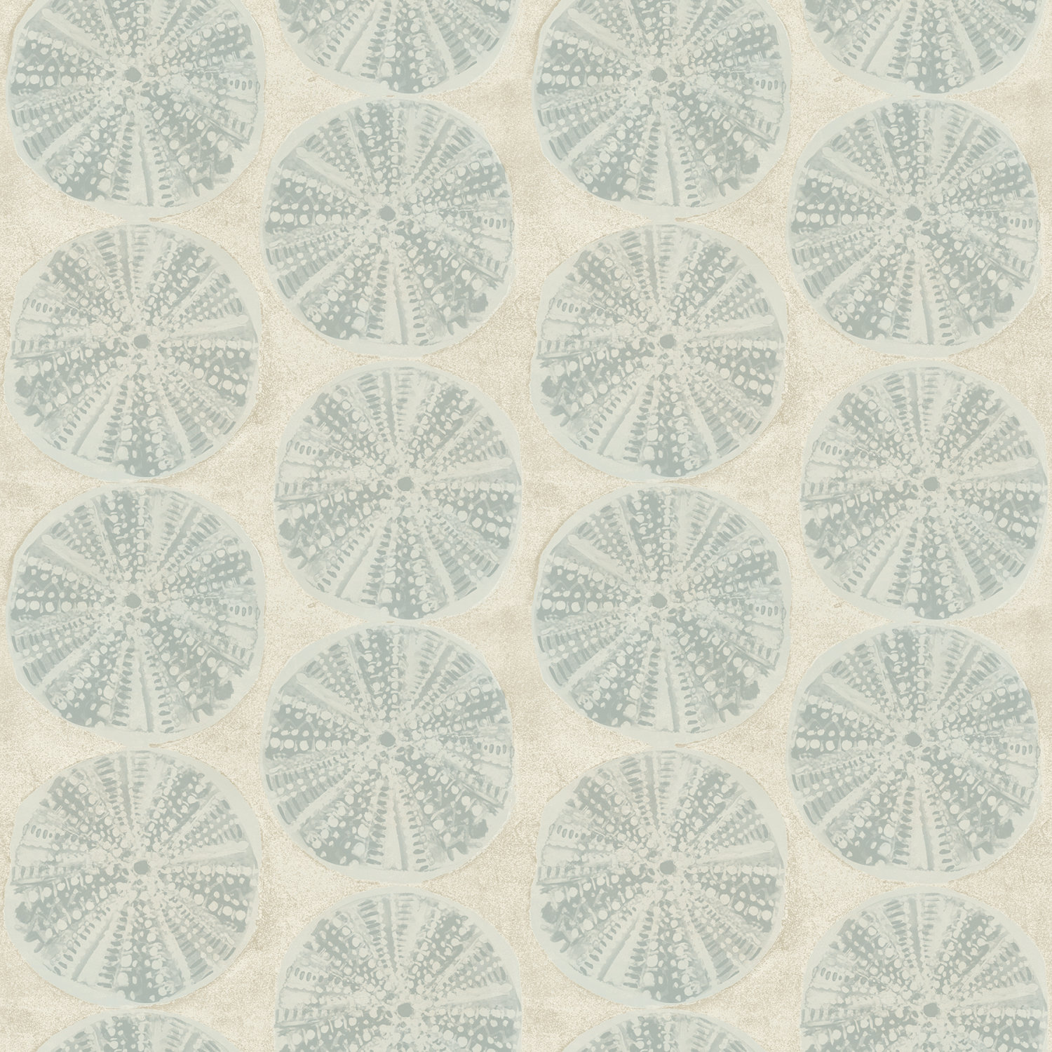 Sea Biscuit Aqua Sand Dollar Wallpaper